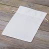Fluwelen zakjes 30 x 40 cm - wit Witte zakjes