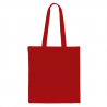 Een katoenen tas 38 x 42 cm met lange hengsels - rood Katoenen zakken