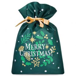 Nonwoven zakken 20 x 30 cm met opdruk - Kerstmis Kerst tassen