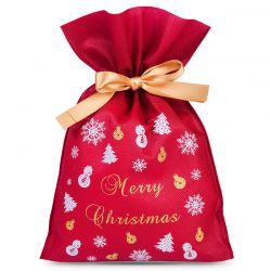 Nonwoven zakken 30 x 45 cm met opdruk - Kerstmis Kerst tassen