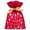 Nonwoven zakken 20 x 30 cm met een opdruk - Kerstmis Kerst tassen