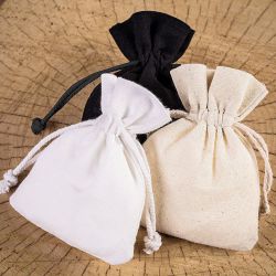 Katoenen zaks 30 x 40 cm - natuurlijk Verpakkingen voor handwerk