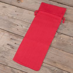Katoenen zakjes 16 x 37 cm - rood Rode zakjes