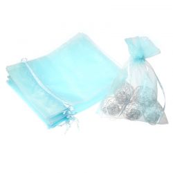 Organza zakjes 15 x 20 cm - hemelsblauw Baby Shower