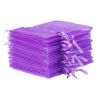 Organza zakjes 10 x 13 cm - donkerpaars Lavendel en potpourri