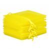 Organza zakjes 18 x 24 cm - geel Pasen tassen