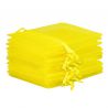 Organza zakjes 15 x 20 cm - geel Pasen tassen