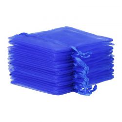 Organza zakjes 13 x 18 cm - blauw Organza zakjes