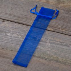 Organza zakjes 3,5 x 19 cm - blauw Pasen