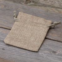 Jute zakjes 6 x 8 cm - natuurlijke kleur Zakjes voor lavendel