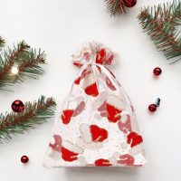 Organza zakjes 15 x 20 cm - Kerstmis Gelegenheden zakjes