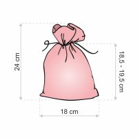 Organza zakjes 18 x 24 cm - hemelsblauw Baby Shower