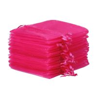 Organza zakjes 22 x 30 cm - fuchsia Organza zakken