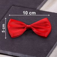 Strikken uit stof 10 x 5 cm - rood Cosmetica