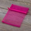 Organza zakjes 13 x 18 cm - fuchsia Valentijn