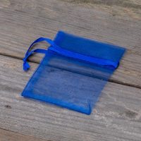 Organza zakjes 7 x 9 cm (SDB) - blauw Lavendel en potpourri