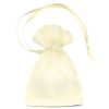 Organza zakjes 7 x 9 cm (SDB) - ecru Ecru zakken