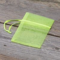 Organza zakjes 7 x 9 cm (SDB) - neon groen Lavendel en potpourri