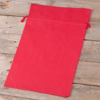 Katoenen zaks 26 x 35 cm - rood Rode zakjes