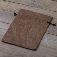 Jute zakjes 15 x 20 cm - donkere natuurlijke kleur Voor kinderen