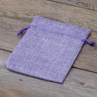 Jute zakjes 12 x 15 cm - lichtpaars Lavendel en potpourri