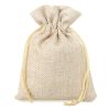 Jute zakjes 18 x 24 cm - lichte natuurlijke kleur Middelgrote Zakjes 18x24 cm