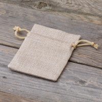 Jute zakjes 8 x 10 cm - lichte natuurlijke kleur Lavendel en potpourri