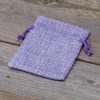 Jute zakjes 8 x 10 cm - lichtpaars Lavendel en potpourri