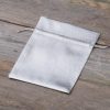 Metaalachtige zakjes 12 x 15 cm - zilver metallic Tafeldecoratie