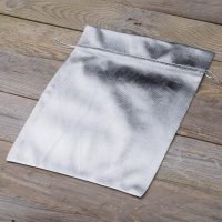 Metaalachtige zakjes 26 x 35 cm - zilver metallic Zakken met snelle en gemakkelijke sluiting