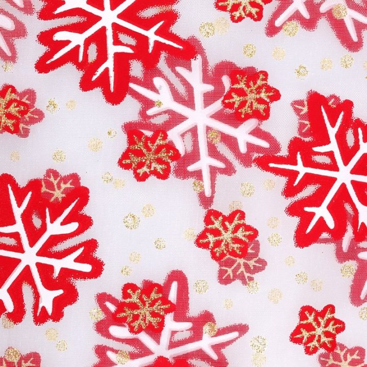Organza zakjes met print 12 x 15 cm - Kerstmis / 1 Organza zakjes