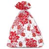 Organza zakjes met print 15 x 20 cm - Kerstmis / 1 Kerst tassen