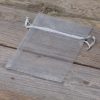 Organza zakjes 10 x 13 cm - zilver Kerst tassen