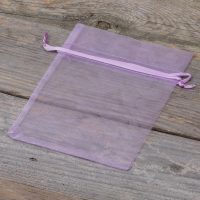 Organza zakjes 11 x 14 cm - lichtpaars Lavendel en potpourri