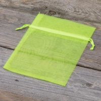 Organza zakjes 11 x 14 cm - neon groen Lavendel en potpourri