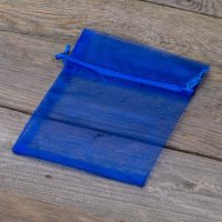 Organza zakjes 12 x 15 cm - blauw Pasen