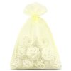 Organza zakjes 12 x 15 cm - ecru Ecru zakken