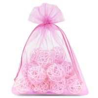 Organza zakjes 12 x 15 cm - roze Roze zakjes