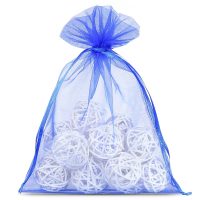 Organza zakjes 15 x 20 cm - blauw Blauwe zakjes