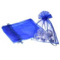 Organza zakjes 15 x 20 cm - blauw Organza zakjes