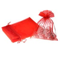 Organza zakjes 15 x 20 cm - rood Organza zakjes