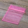 Organza zakjes 15 x 20 cm - roze Heilige communie