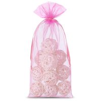 Organza zakjes 15 x 33 cm - roze Middelgrote Zakjes 15x33 cm