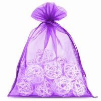 Organza zakjes 22 x 30 cm - donkerpaars Druiven bescherming