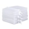 Organza zakjes 30 x 40 cm - wit Fruitzakken