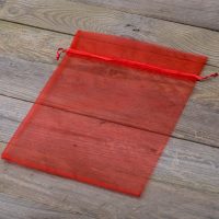 Organza zakjes 40 x 55 cm - rood Rode zakjes