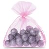 Organza zakjes 5 x 7 cm - lichtroze Kleine Zakjes 5x7 cm