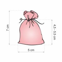 Organza zakjes 5 x 7 cm - zwart Organza zakjes