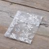 Organza zakjes 8 x 10 cm - Kerstmis / 2 Feestdagen & gelegenheden
