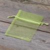 Organza zakjes 8 x 10 cm - groen Pasen